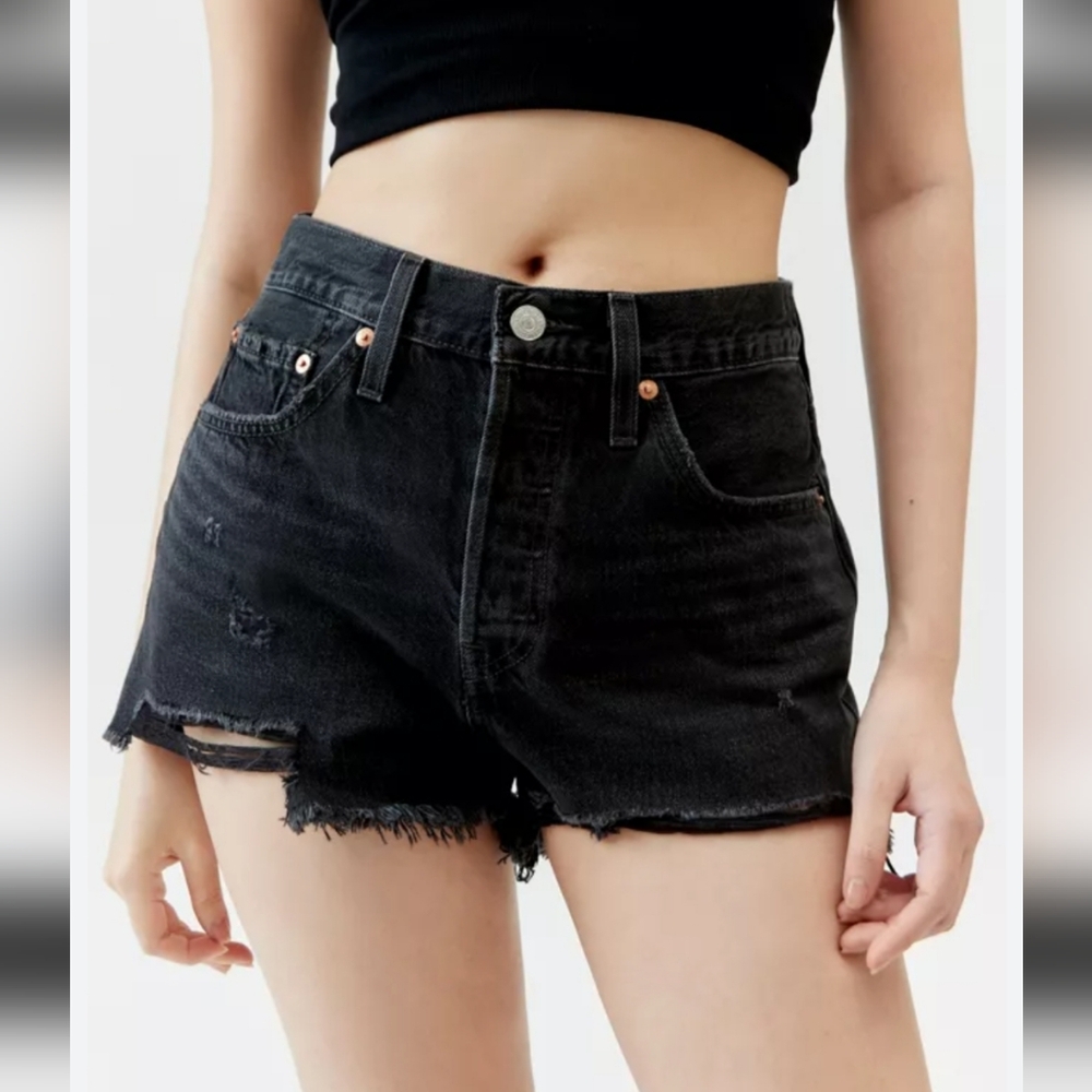 Levi's Black Jean Shorts for Women